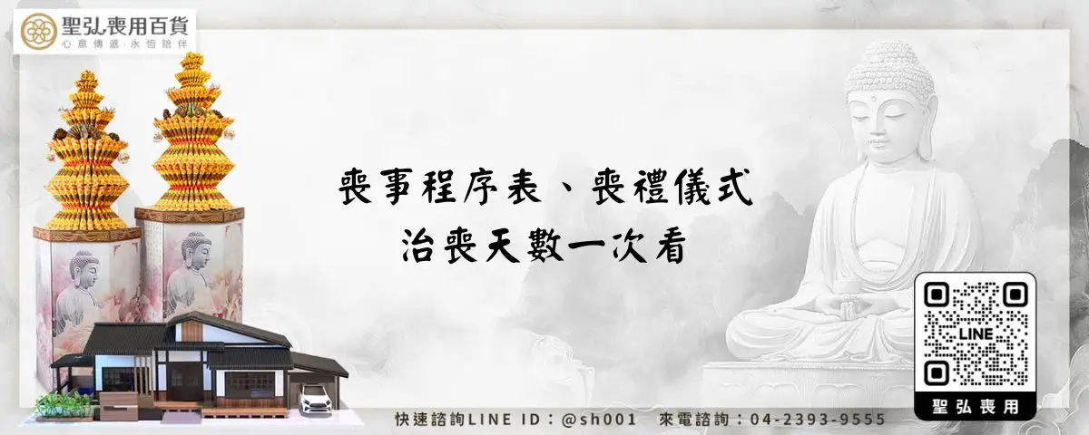 喪事程序表、喪禮儀式、治喪天數一次看