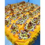 黃色蓮花被 108朵 卍字被 01