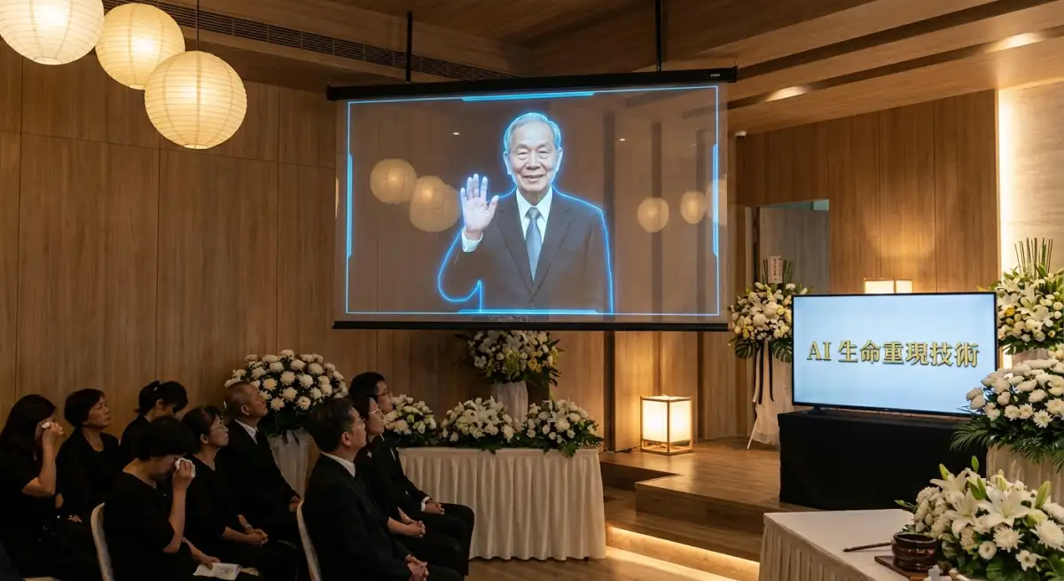 AI 告別式全息投影技術展示
