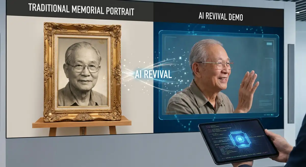 AI 照片復活技術：靜態照片轉為動態影像的前後對比